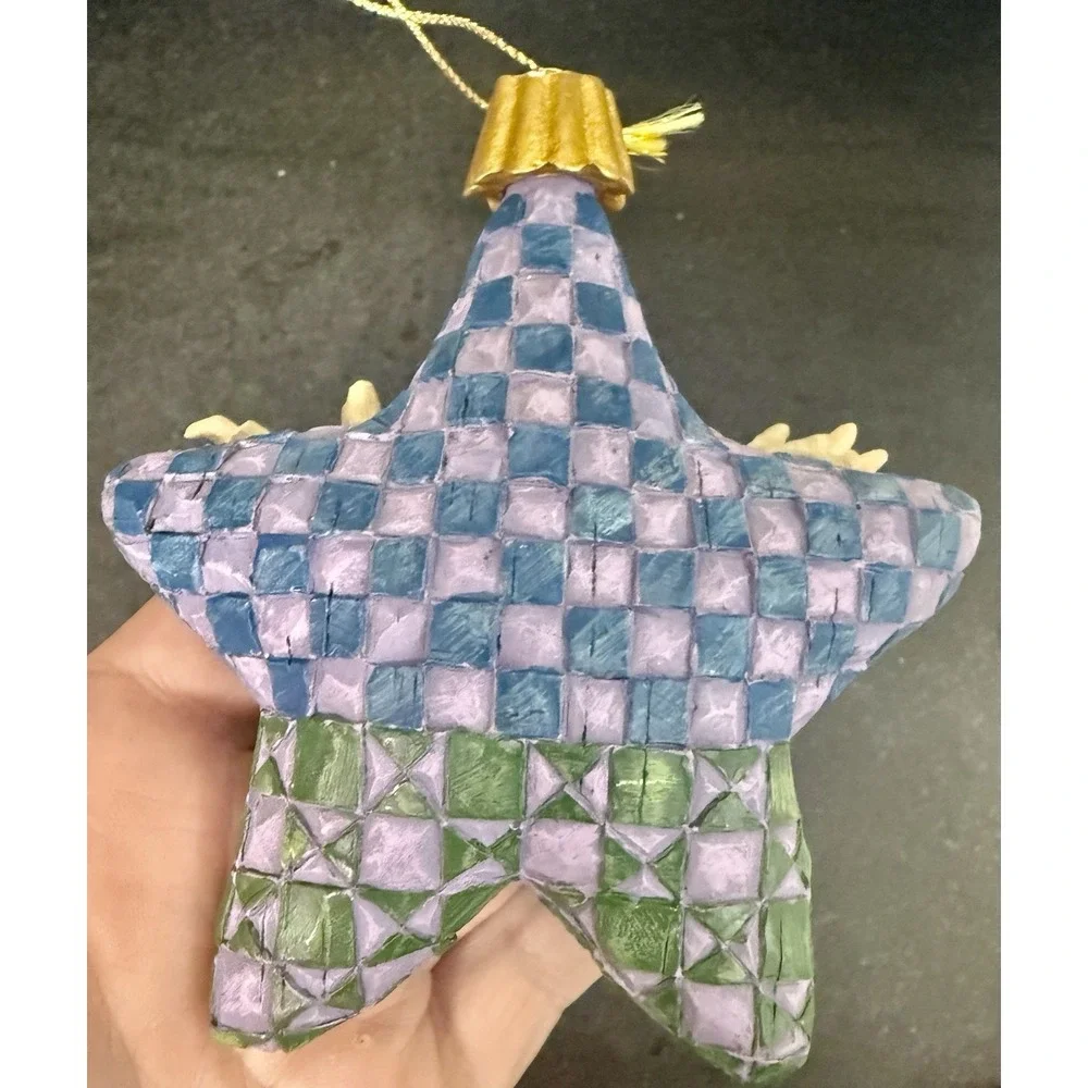 JIM SHORE Heartwood Creek Nativity Christmas Star Tree Ornament Decoration